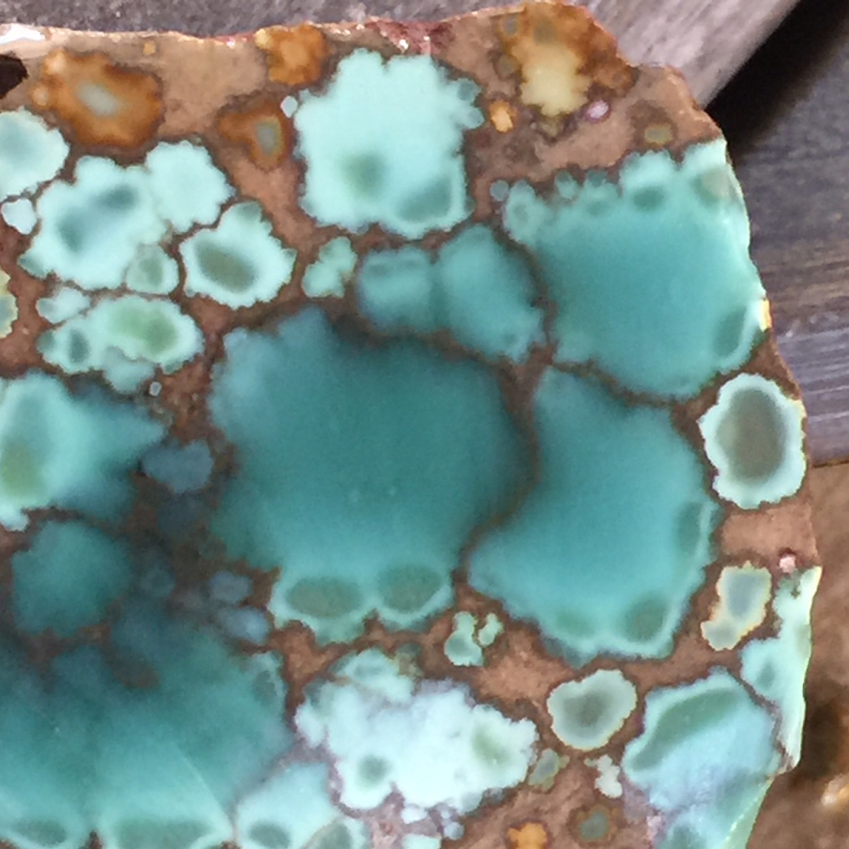 High-grade spiderweb turquoise