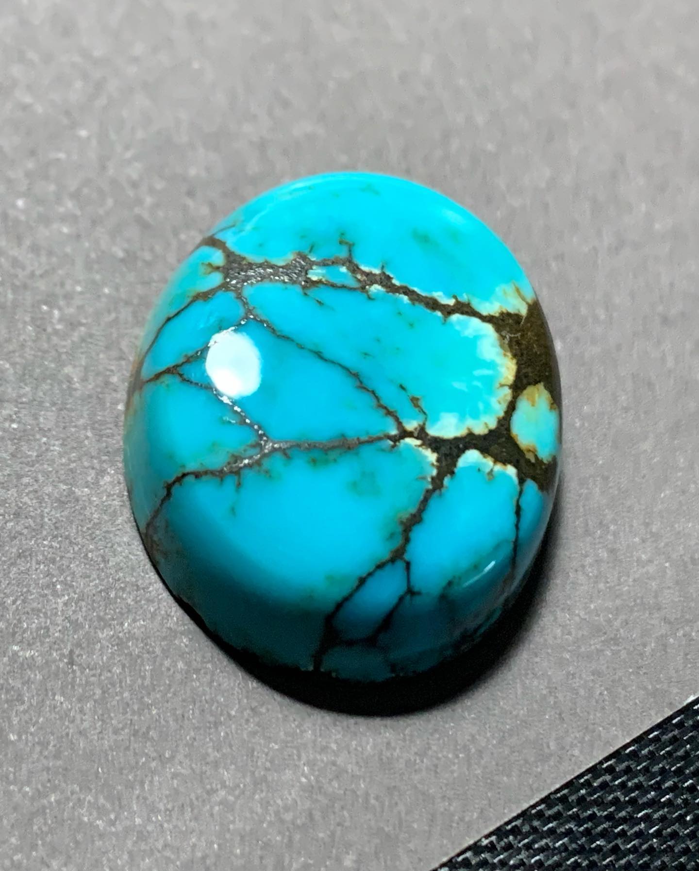 Blue turquoise cabochon